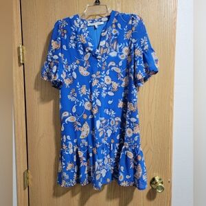 Blue Floral Dress